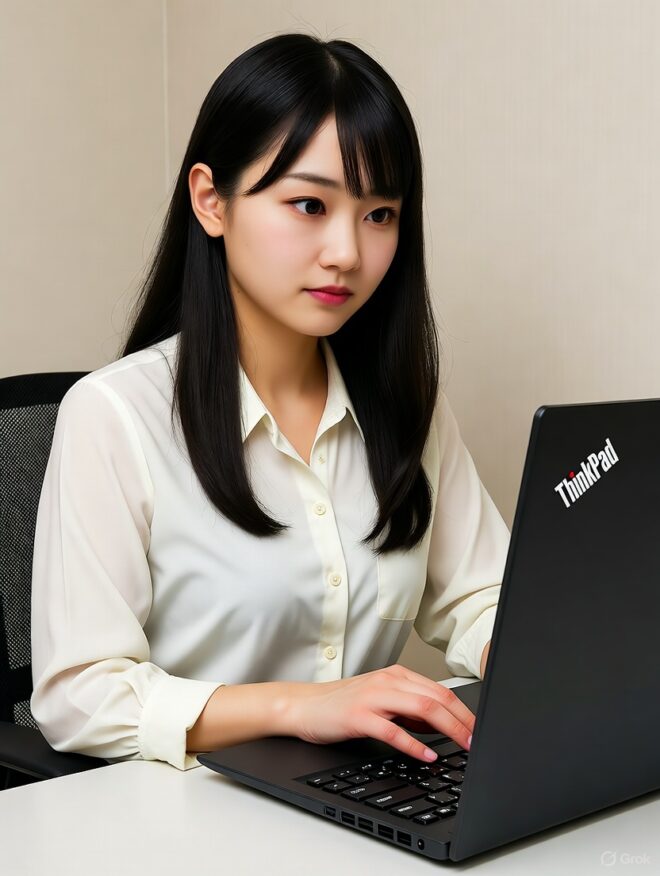ThinkPadと女子